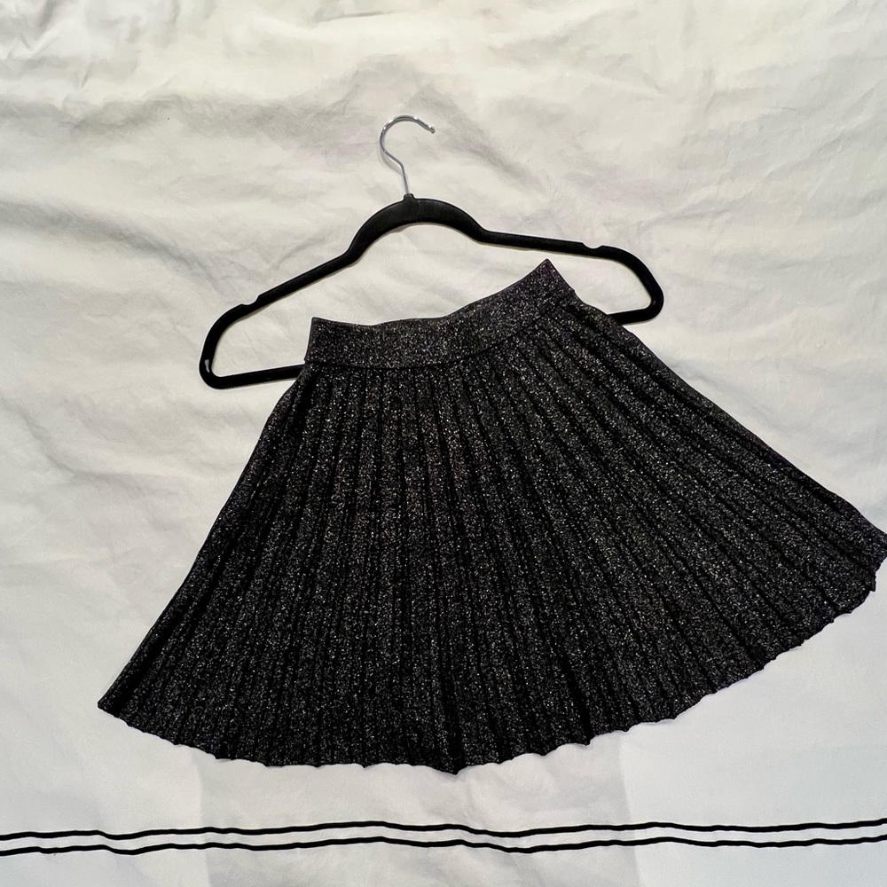 Eric Bompard Glitter Silk A line Skirt